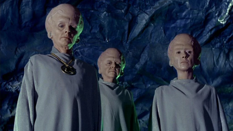 The giant-headed Talosians, as seen in the original Star Trek pilot.
